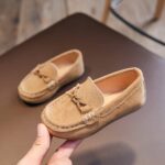 Boys' casual suede loafers