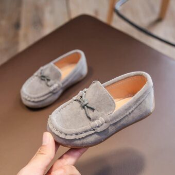 Boys' casual suede loafers