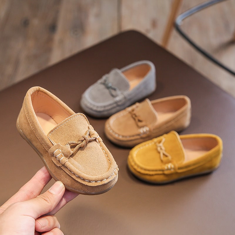 Boys' casual suede loafers