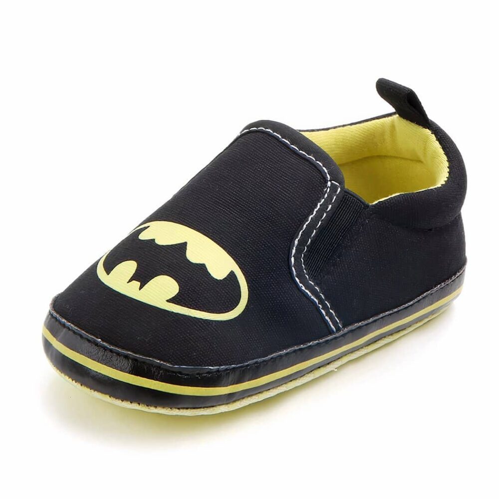 Canvas baby moccasins with cartoon icons - Image 6