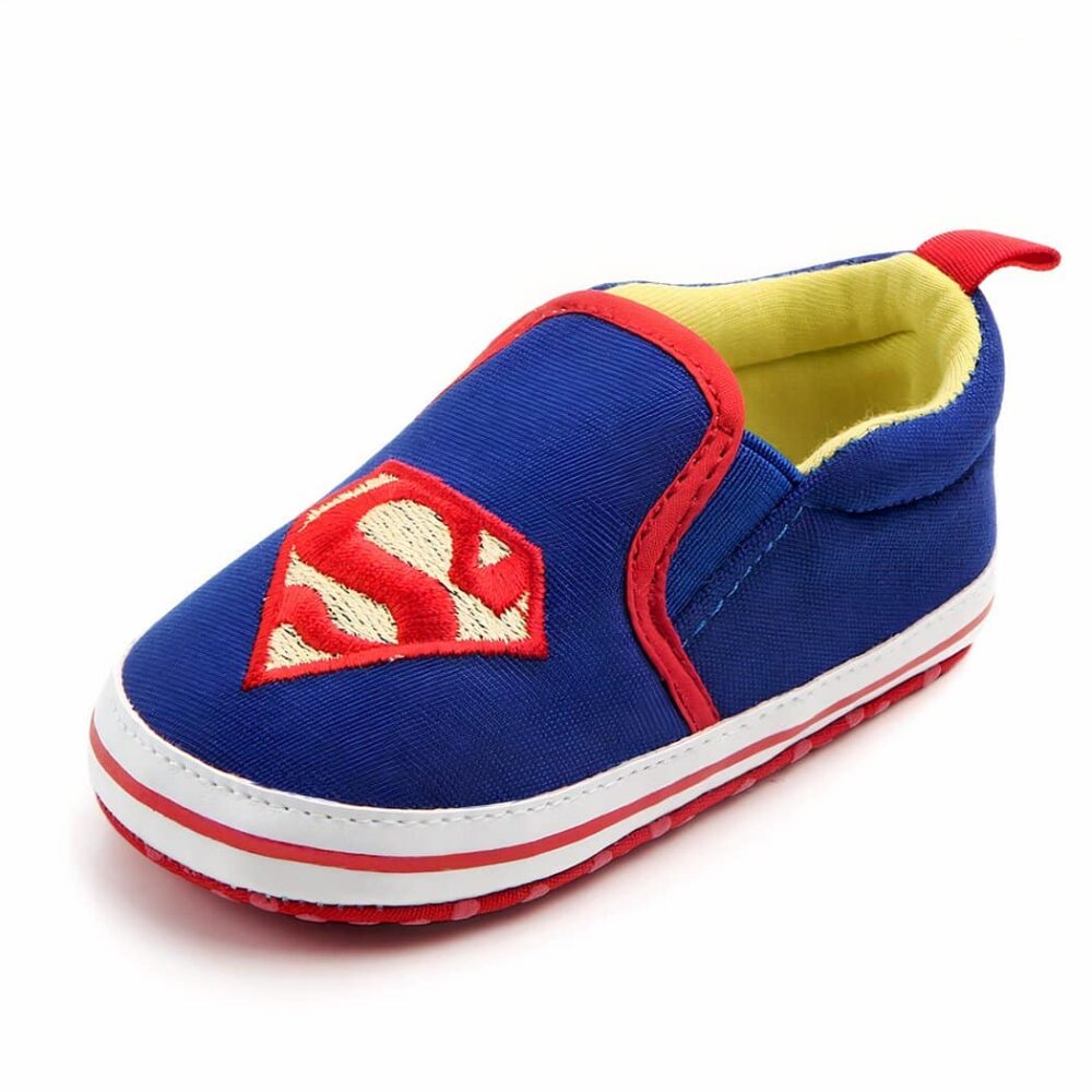 Canvas baby moccasins with cartoon icons - Image 9