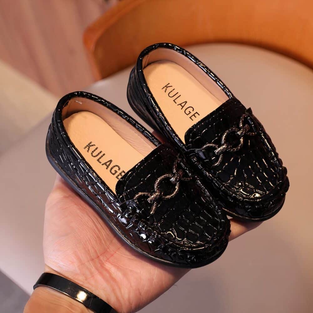 Crocodile pattern baby moccasins - Image 3