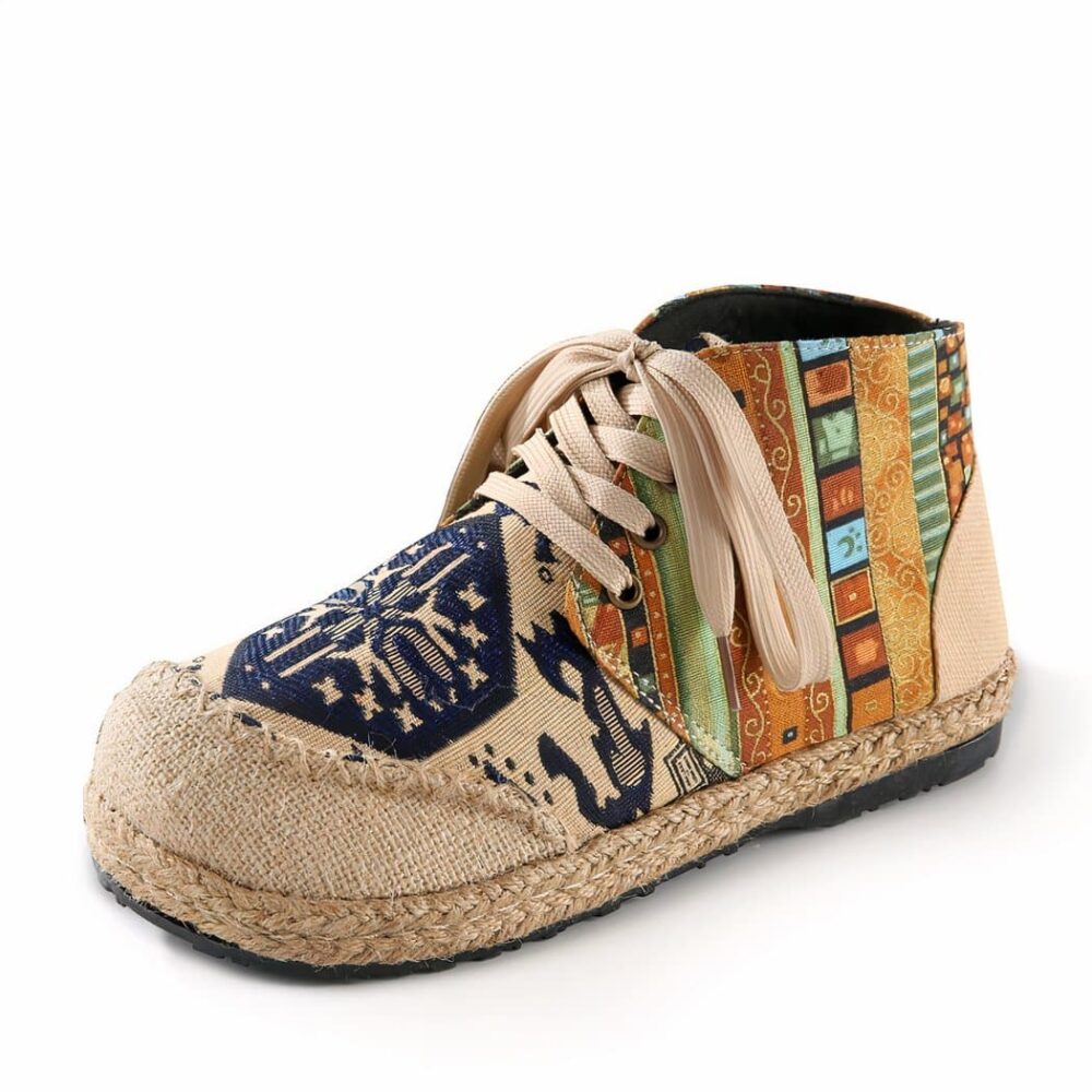 Indian canvas moccasins - Image 4