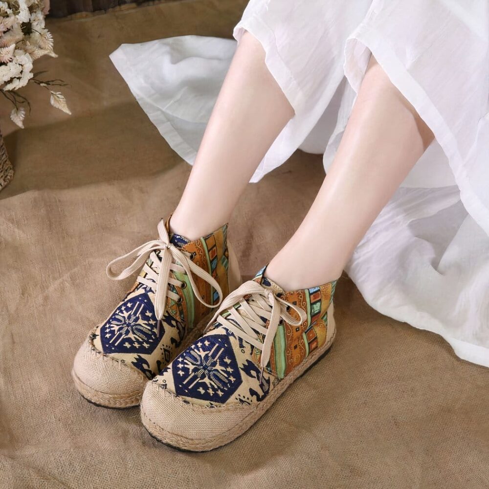 Indian canvas moccasins - Image 5
