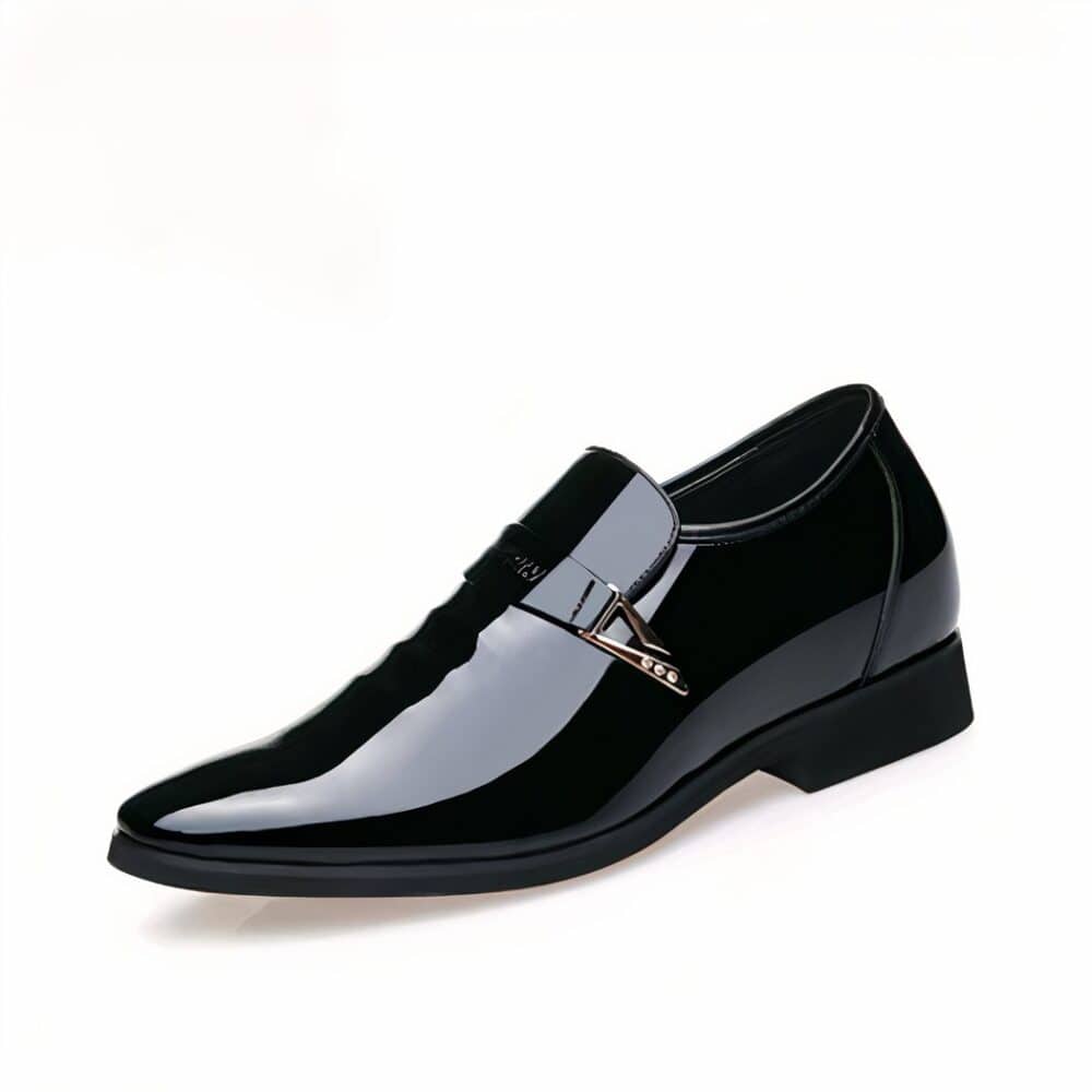 Luxury black patent loafers - Image 4