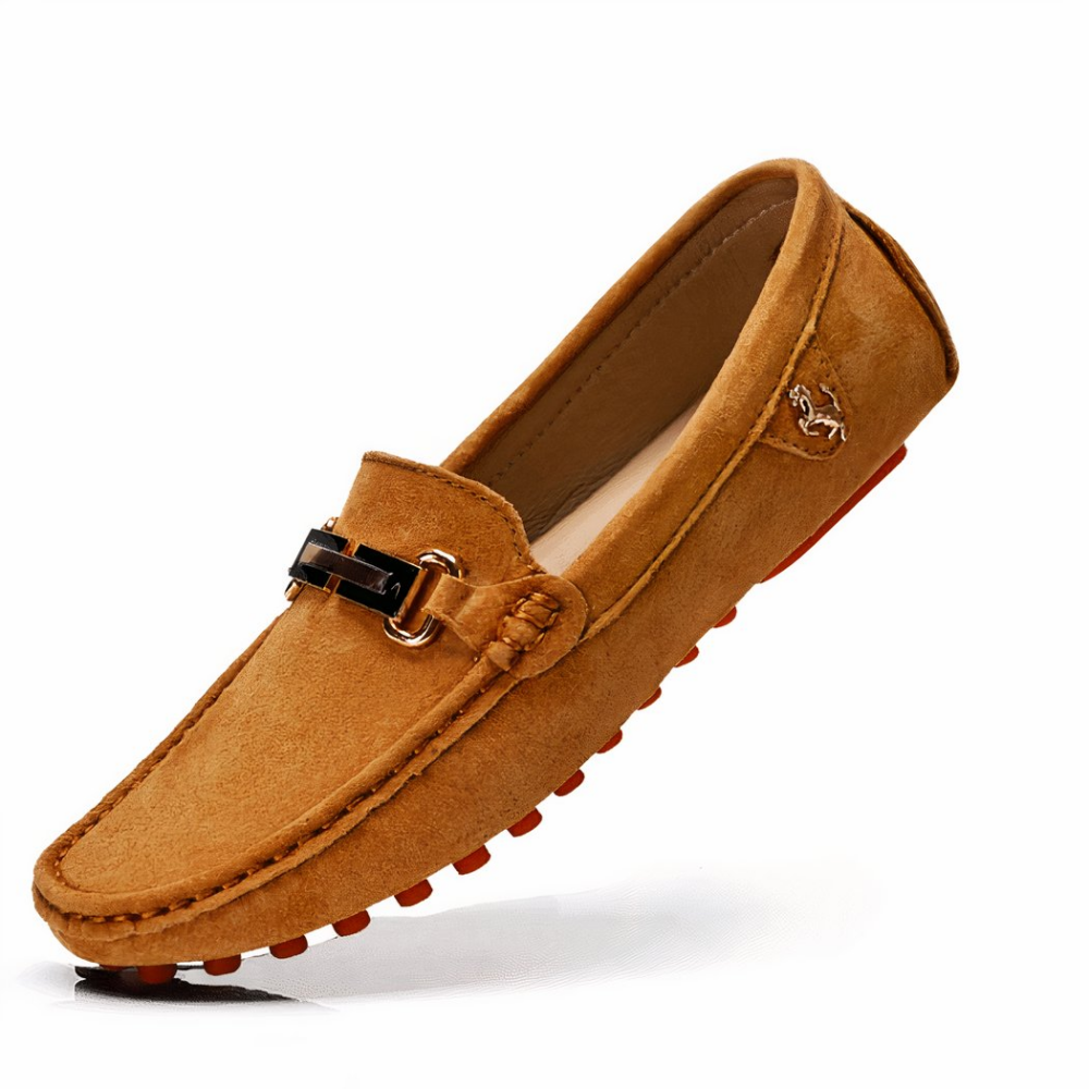 Luxury suede buckle loafers for men - Image 6