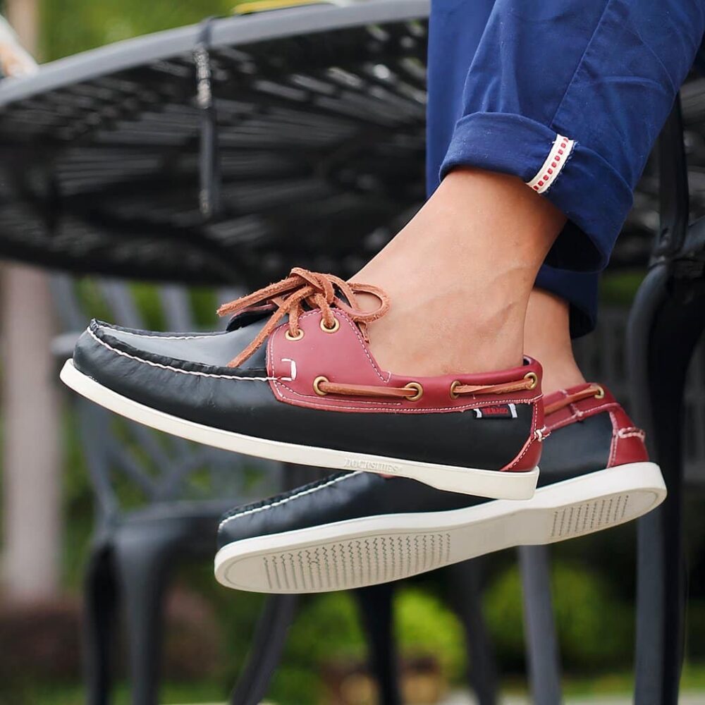 Men's lace-up boat moccasins - Image 4