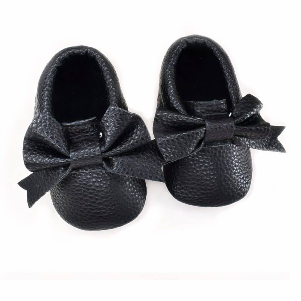 Moccasins with bow tie for newborns - Image 6