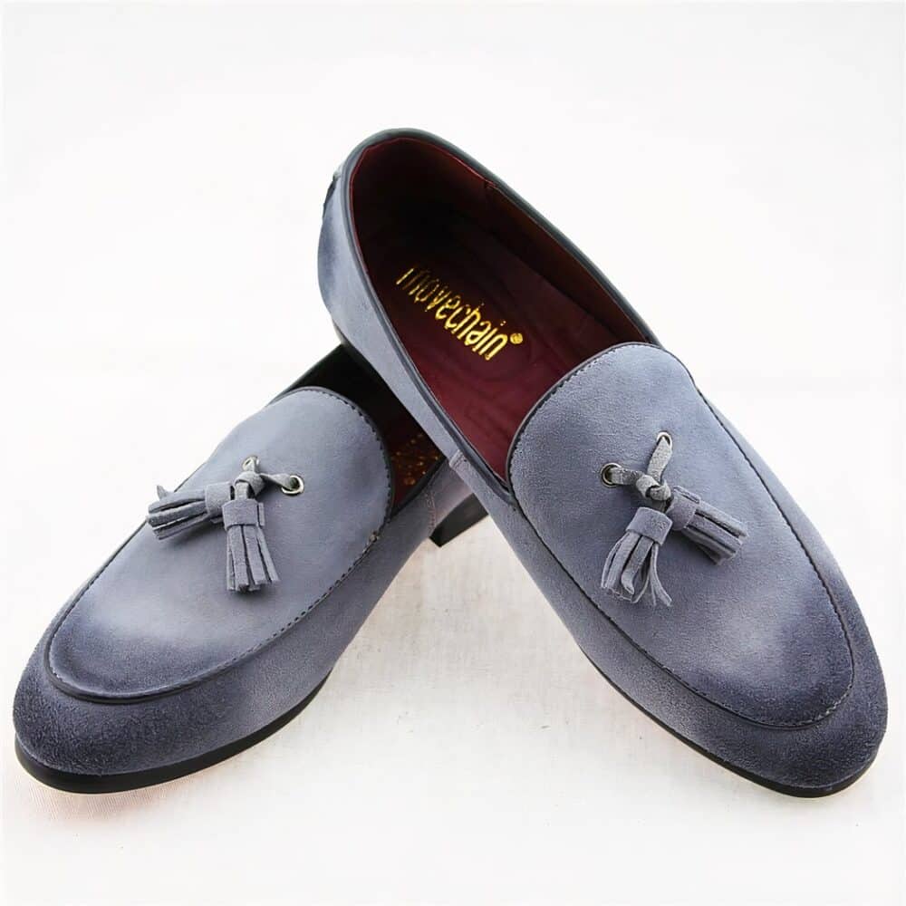 Soft suede and classic tassel loafers for men - Image 5