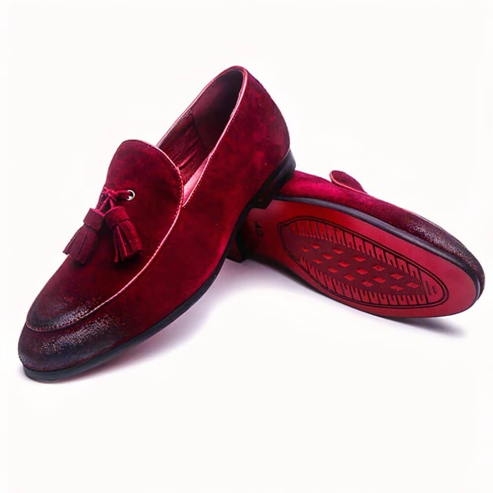 Soft suede and classic tassel loafers for men - Image 2