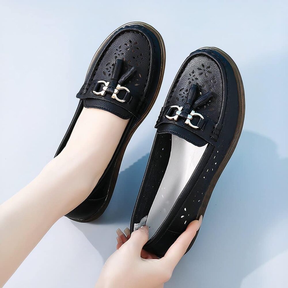 Women's tassel slip-on loafers - Image 3