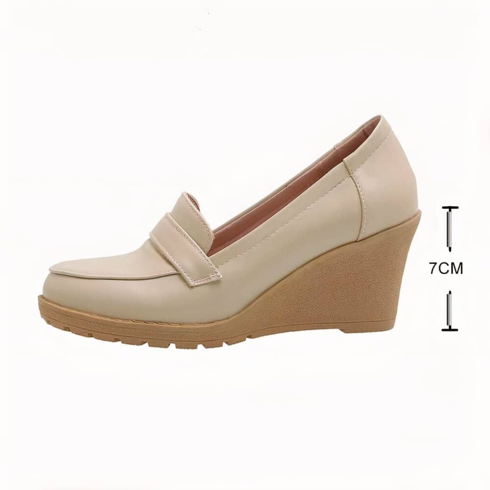 Women's wedge-heeled loafers - Image 5