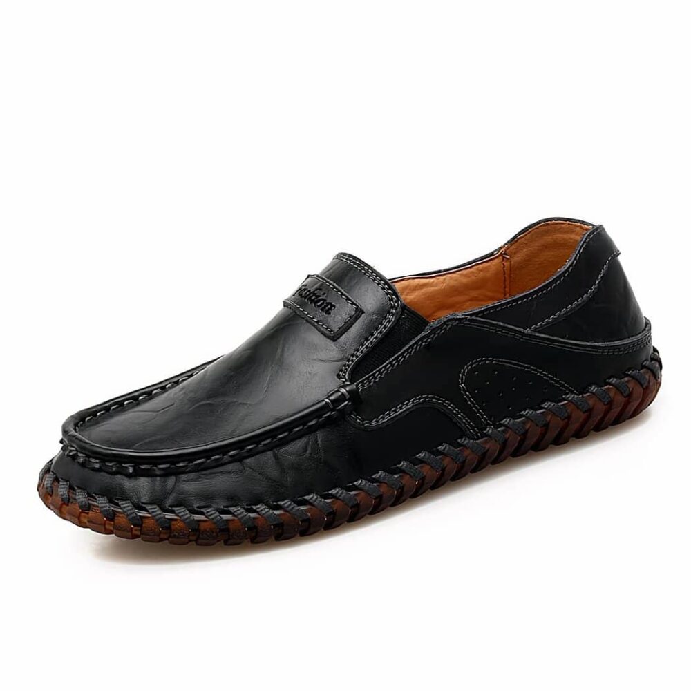 Orthopedic loafers with visible seams for men - Image 9