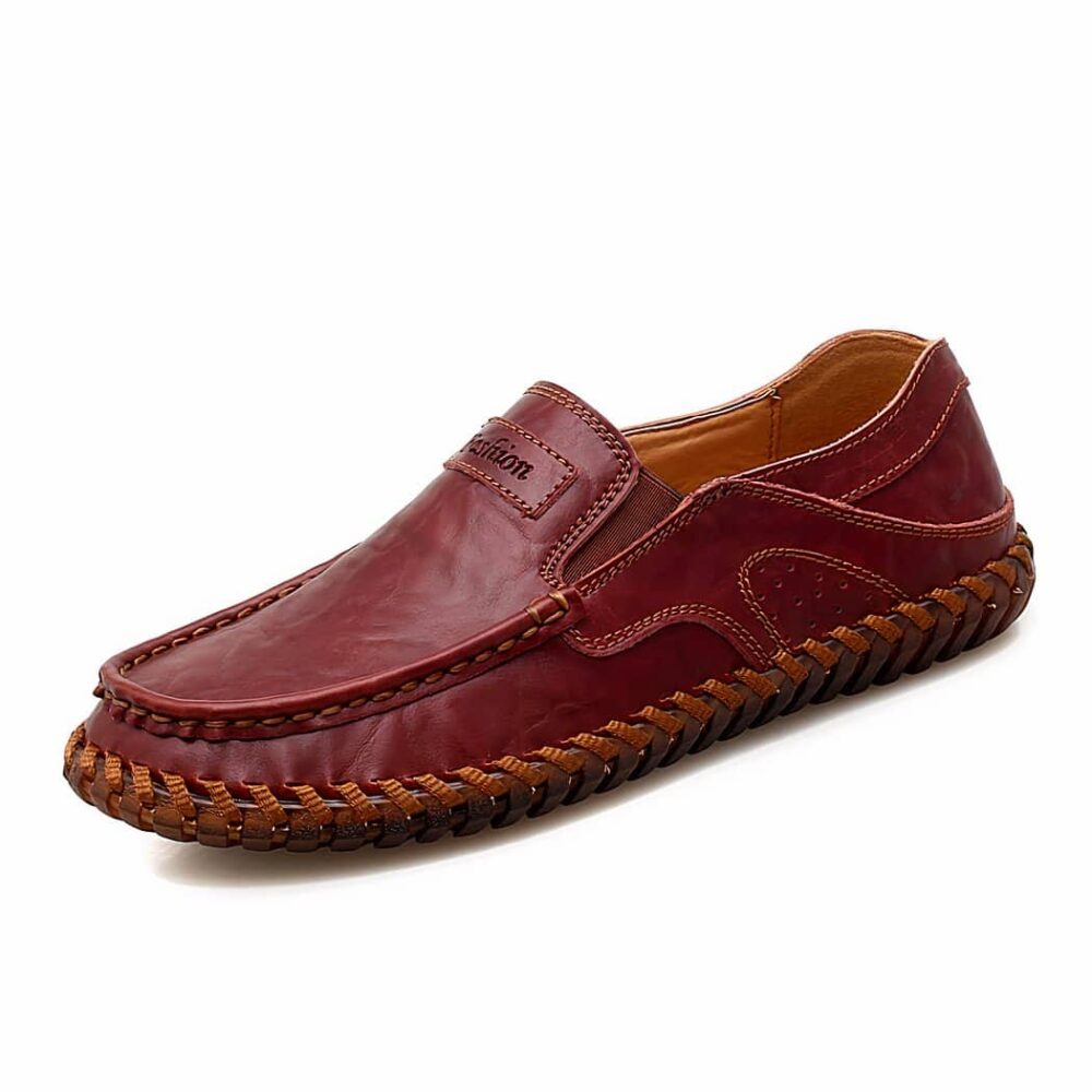 Orthopedic loafers with visible seams for men - Image 8
