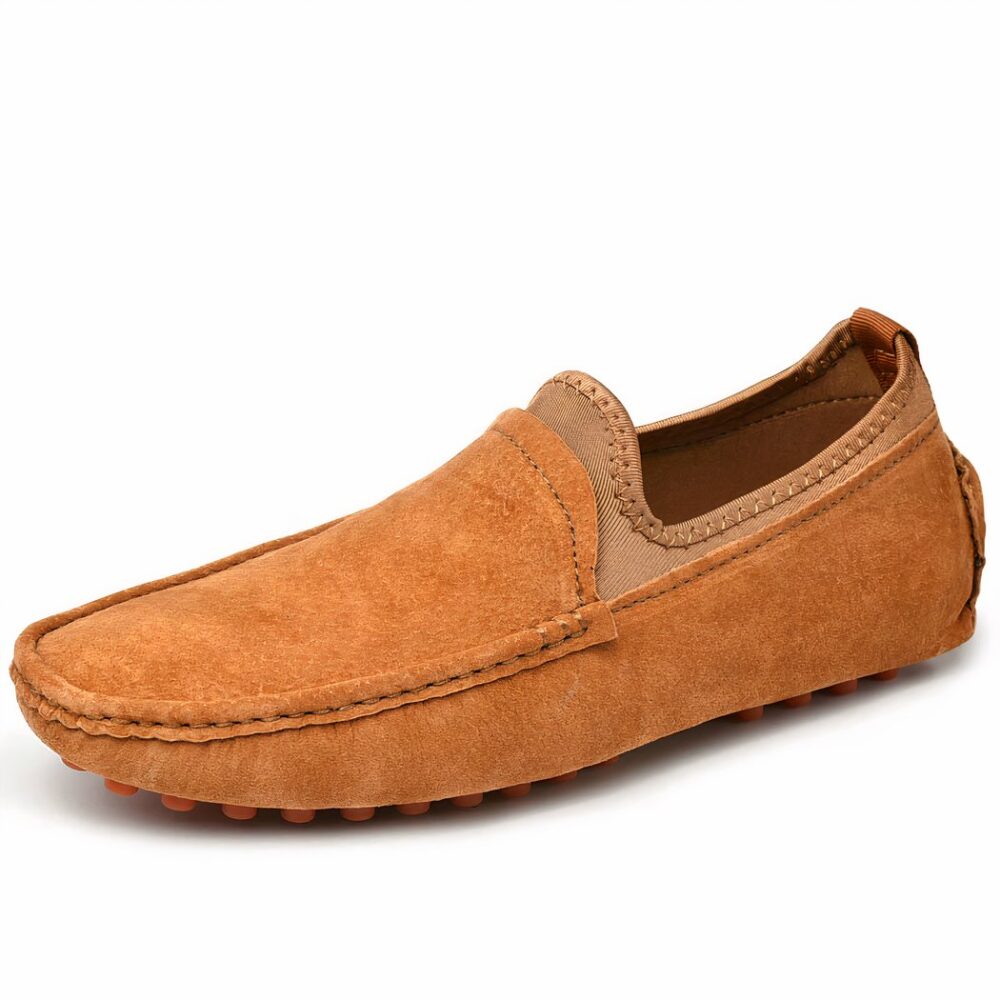 Soft, non-slip orthopedic suede loafers for men - Image 8