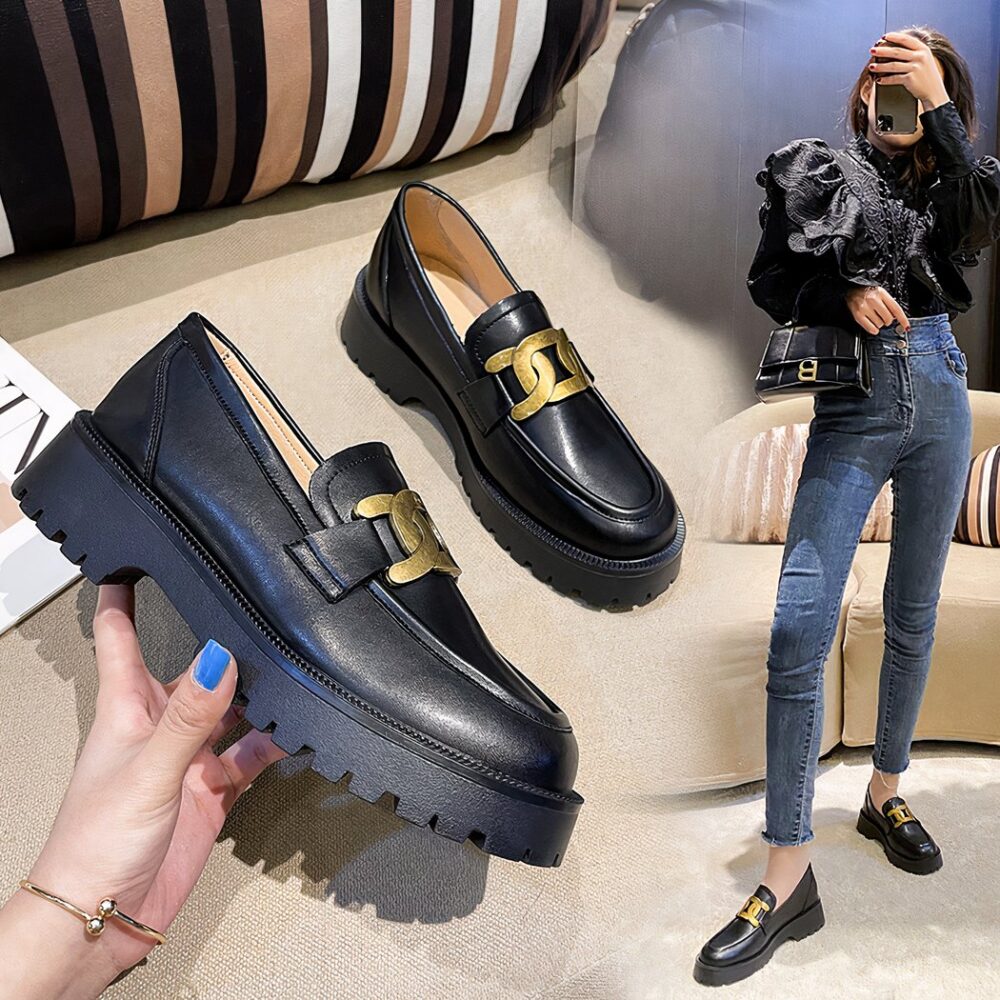 Sophisticated platform loafers for women - Image 2