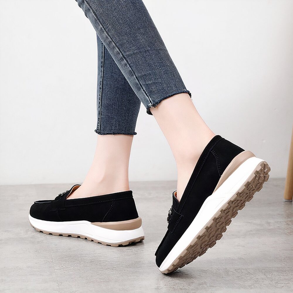 Suede platform loafers - Image 6