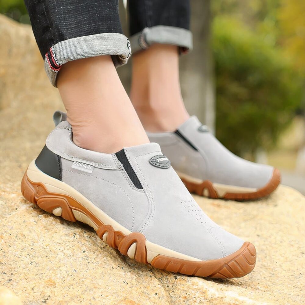 Synthetic orthopedic moccasins for men - Image 3