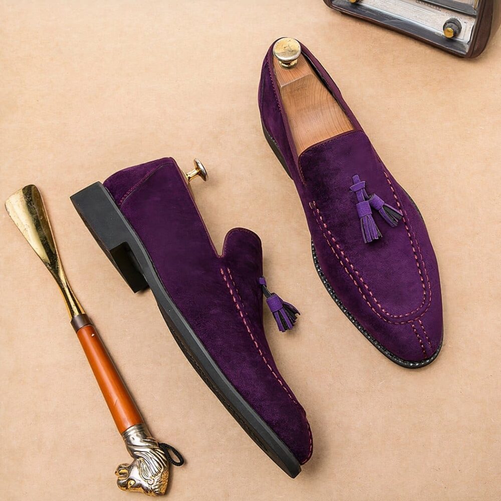 PURPLE LOAFERS WITH TASSELS main image 1