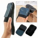 Leather shoe cleaning glove