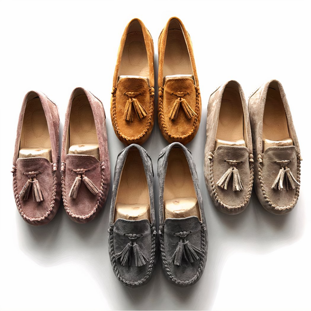 Genuine suede tassel loafers for women - Image 6