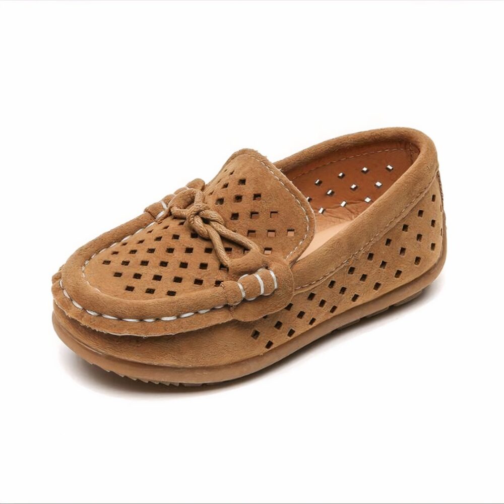 Breathable suede casual loafers for boys - Image 4