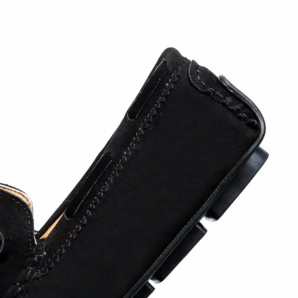 Classic suede-effect slip-on loafers for men - Image 3
