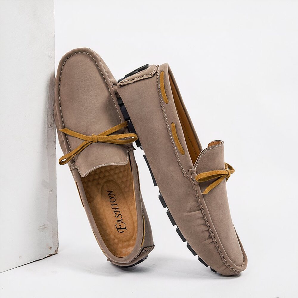 Lightweight synthetic suede loafers for men - Image 4