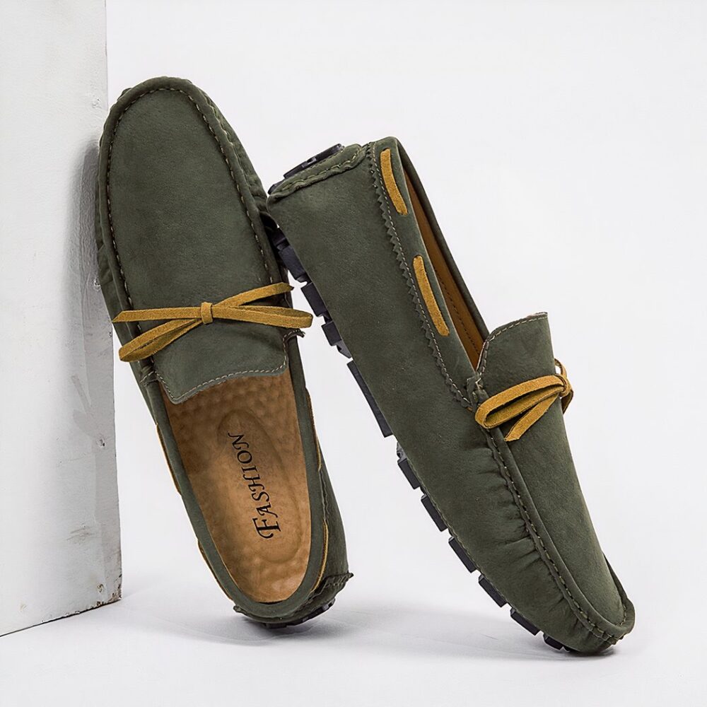 Lightweight synthetic suede loafers for men - Image 2