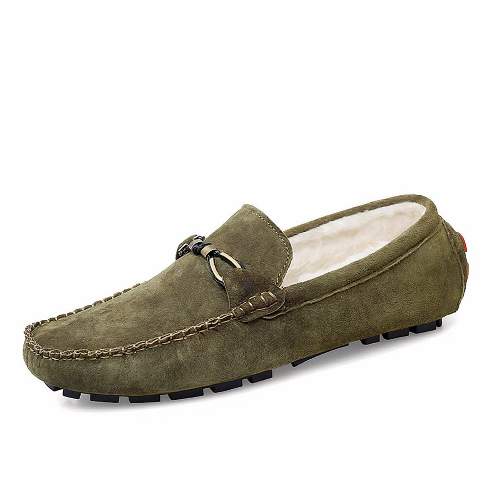 Men's casual synthetic suede loafers - Image 6