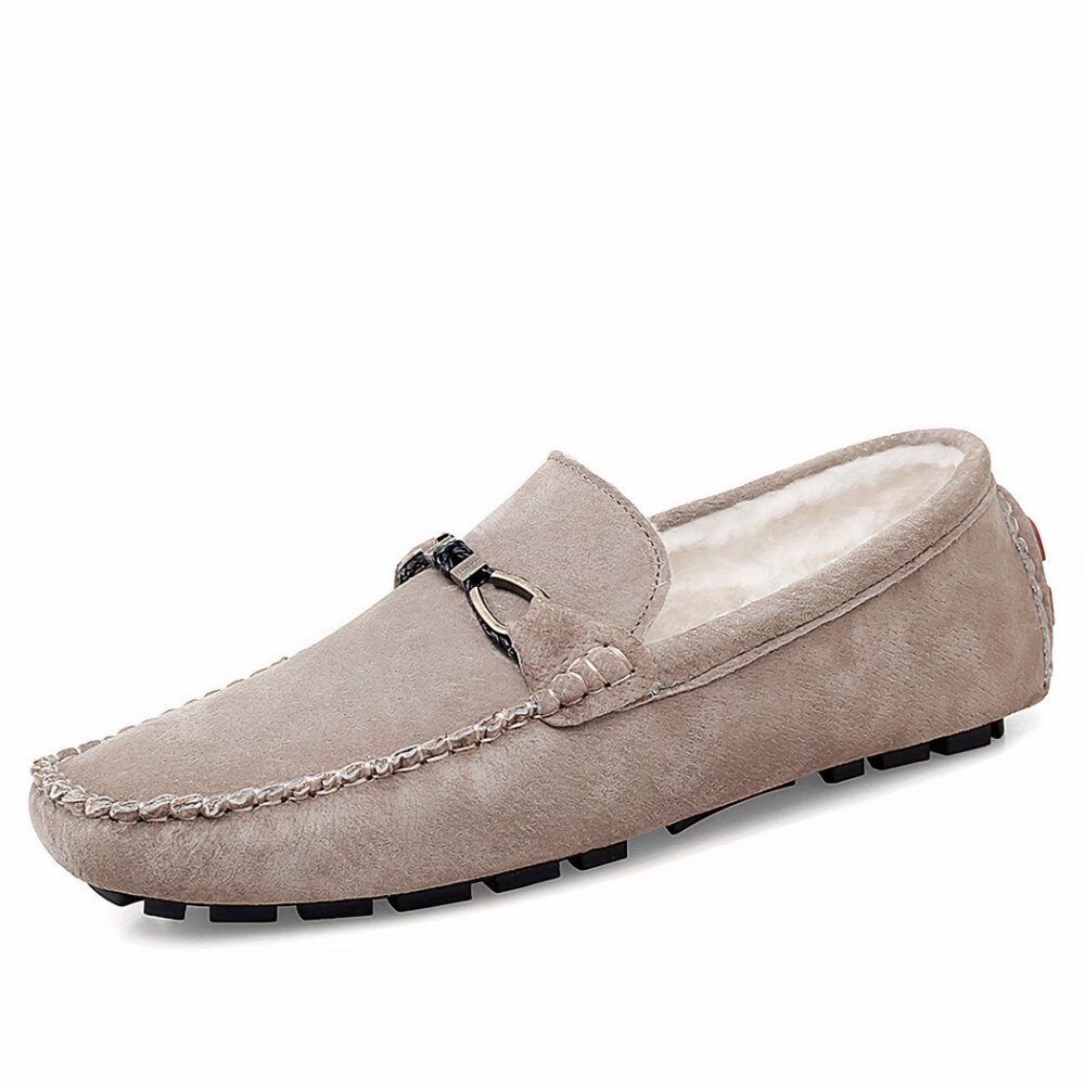 Men's casual synthetic suede loafers - Image 5