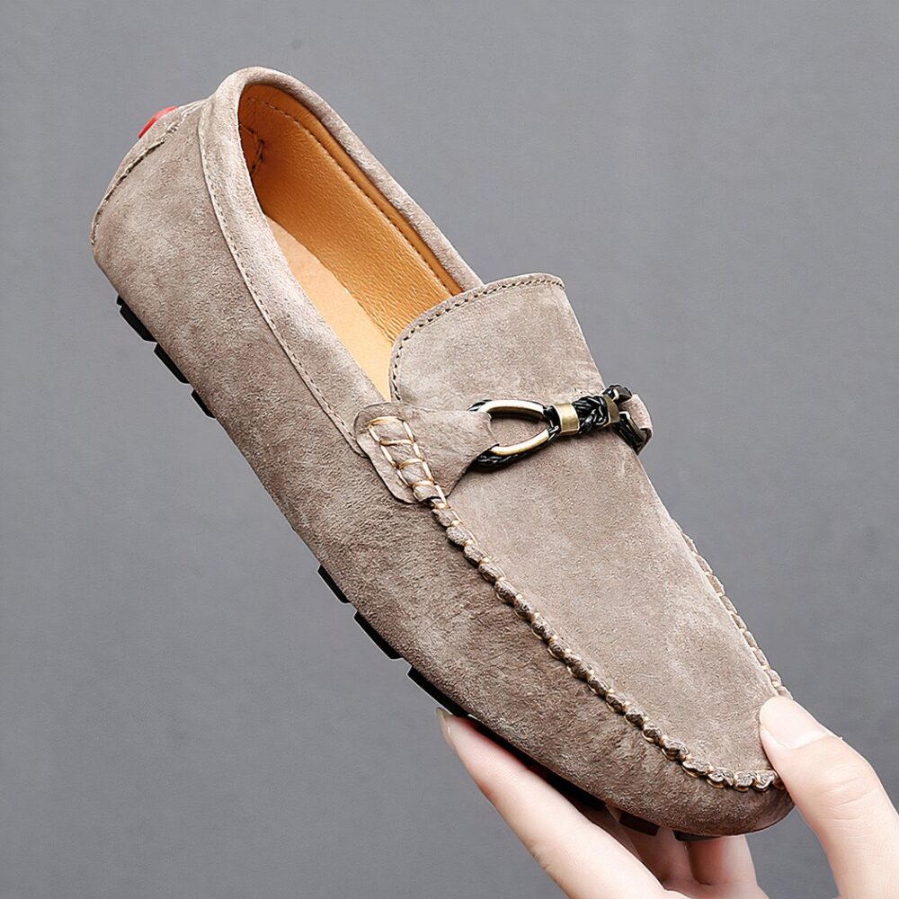 Men's casual synthetic suede loafers - Image 3