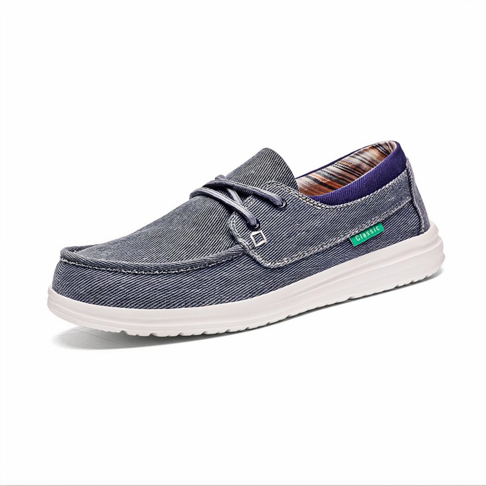 Soft-soled canvas orthopedic moccasins for men - Image 5