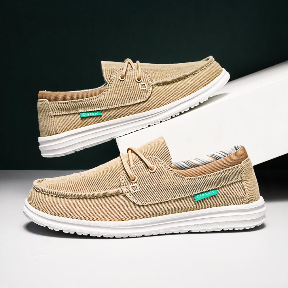 Soft-soled canvas orthopedic moccasins for men - Image 3