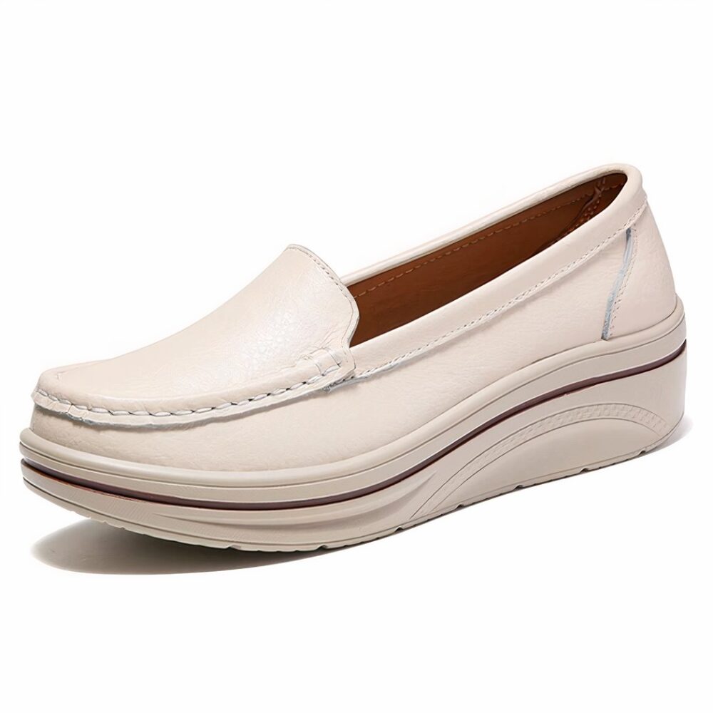 Women's platform loafers in synthetic leather - Image 6