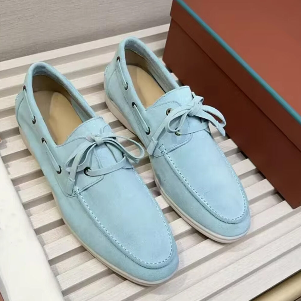 Elegant suede boat loafers for men - Image 6