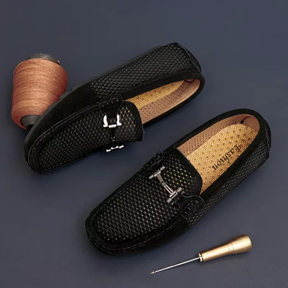 Breathable suede boat loafers for men - Image 6