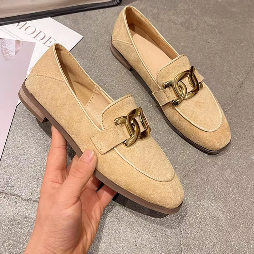 Vintage buckle loafers for women - Image 2