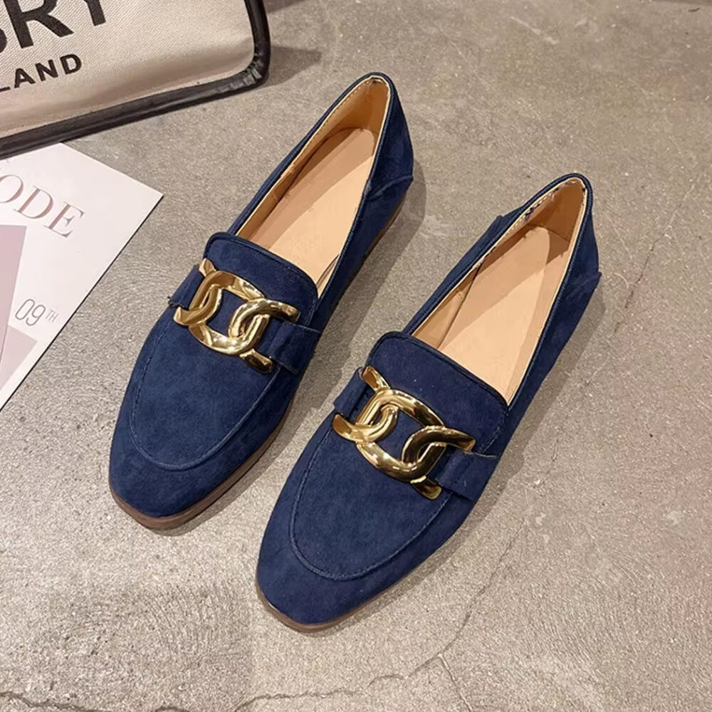Vintage buckle loafers for women - Image 3