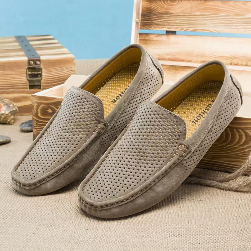 Summer suede loafers for men - Image 12