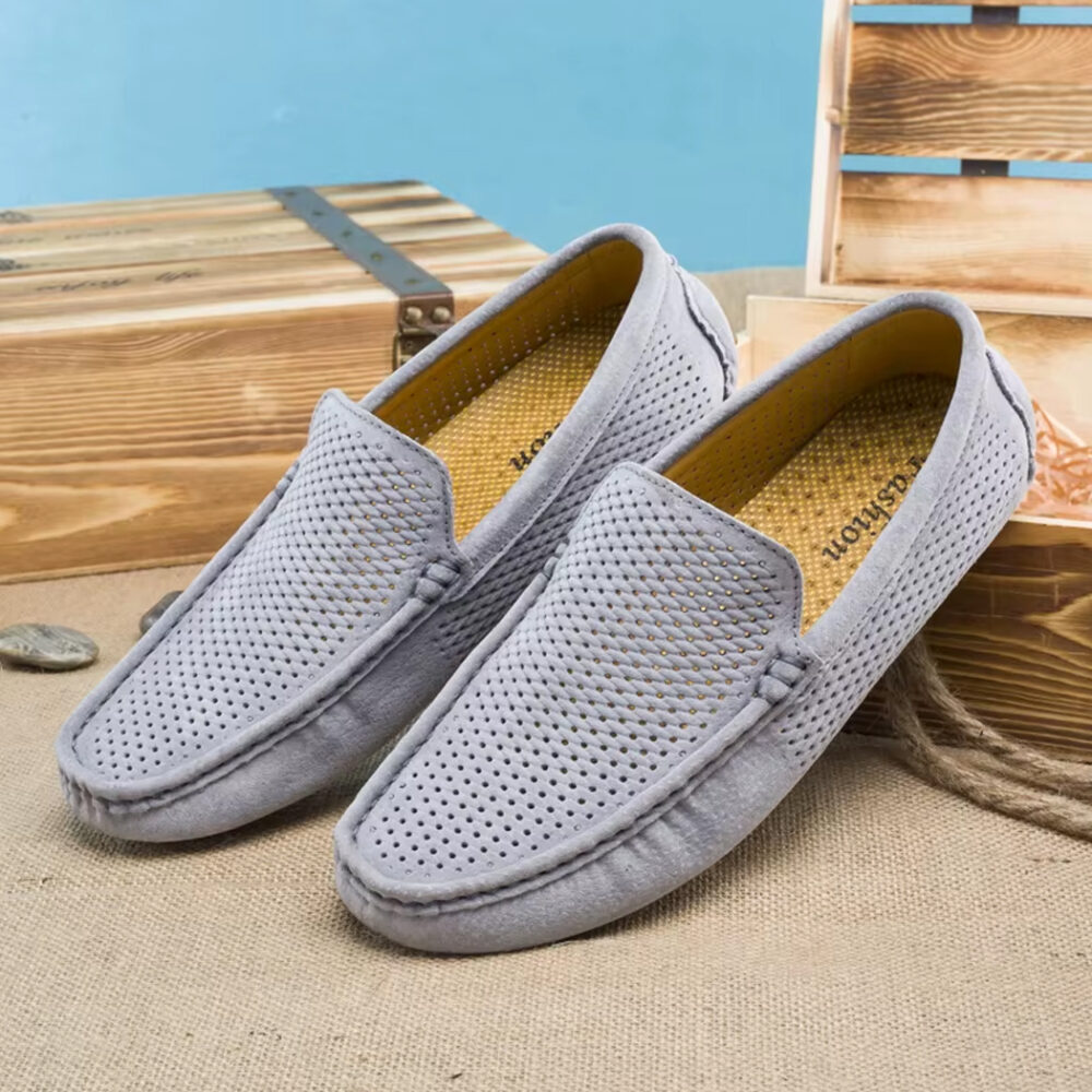 Summer suede loafers for men - Image 8