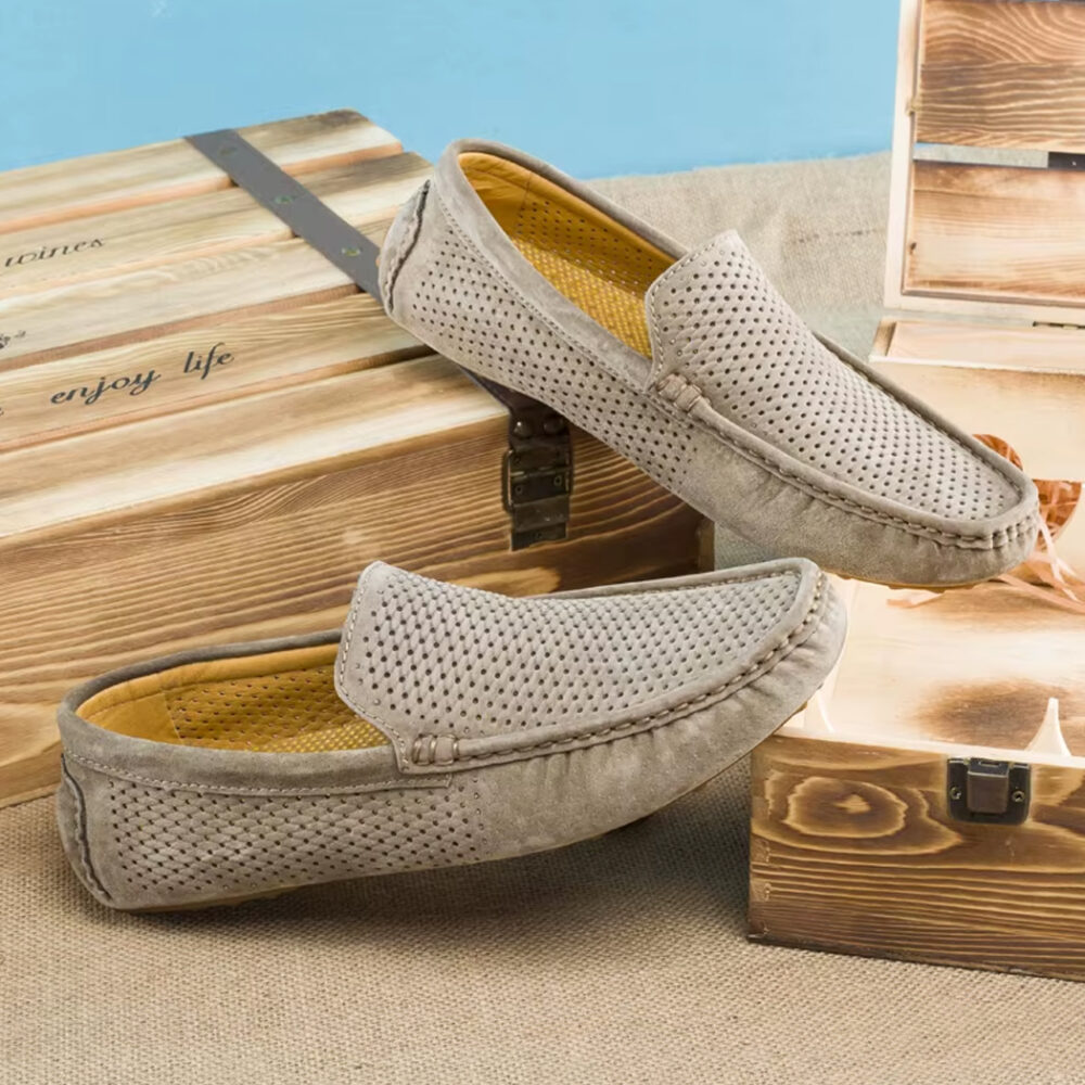 Summer suede loafers for men - Image 11