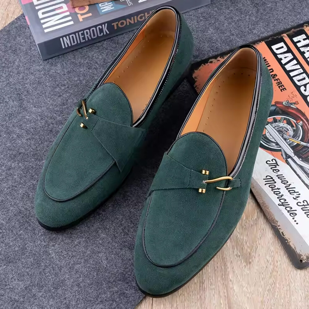 Elegant suede loafers for men - Image 7