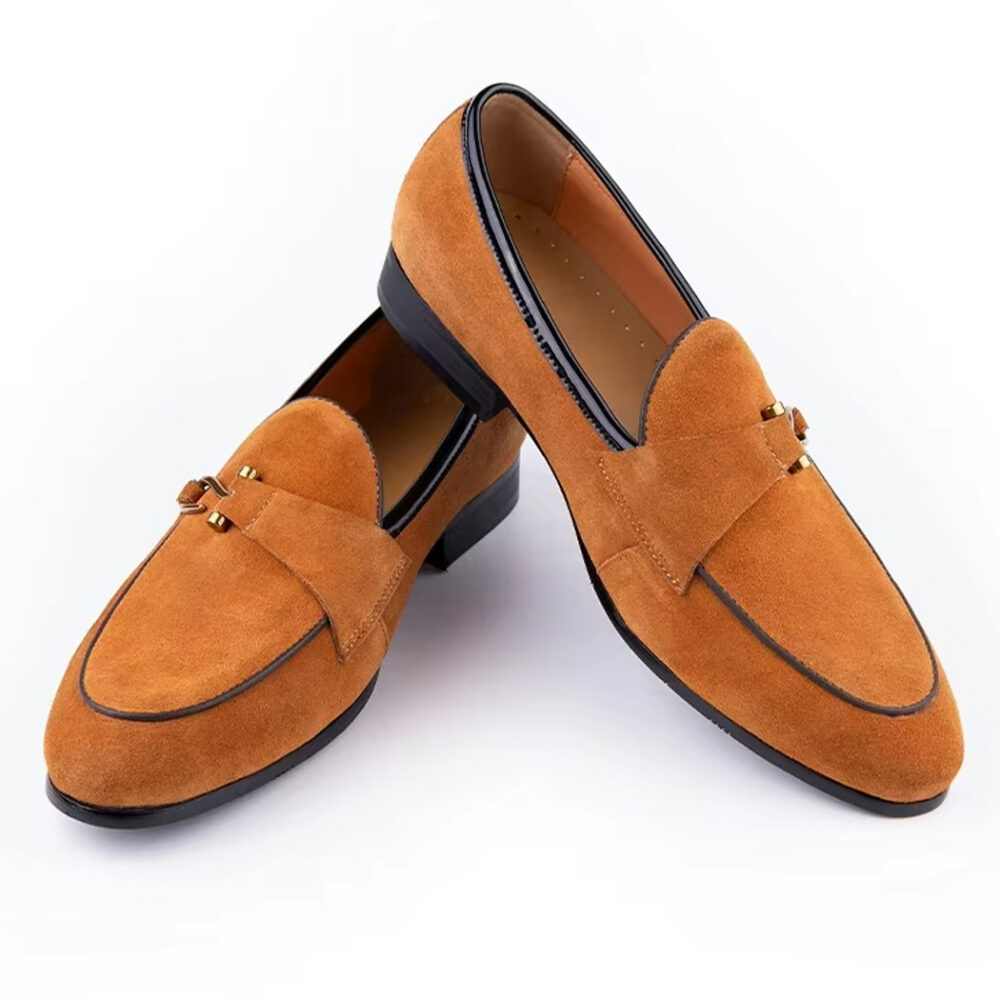 Elegant suede loafers for men - Image 8