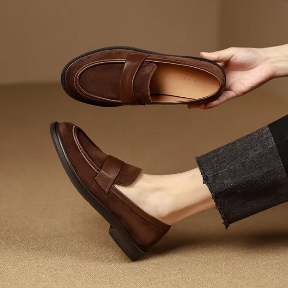 Elegant suede loafers for women - Image 7