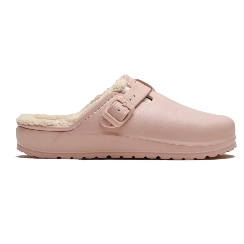 Women's synthetic leather lined clog loafers - Image 3
