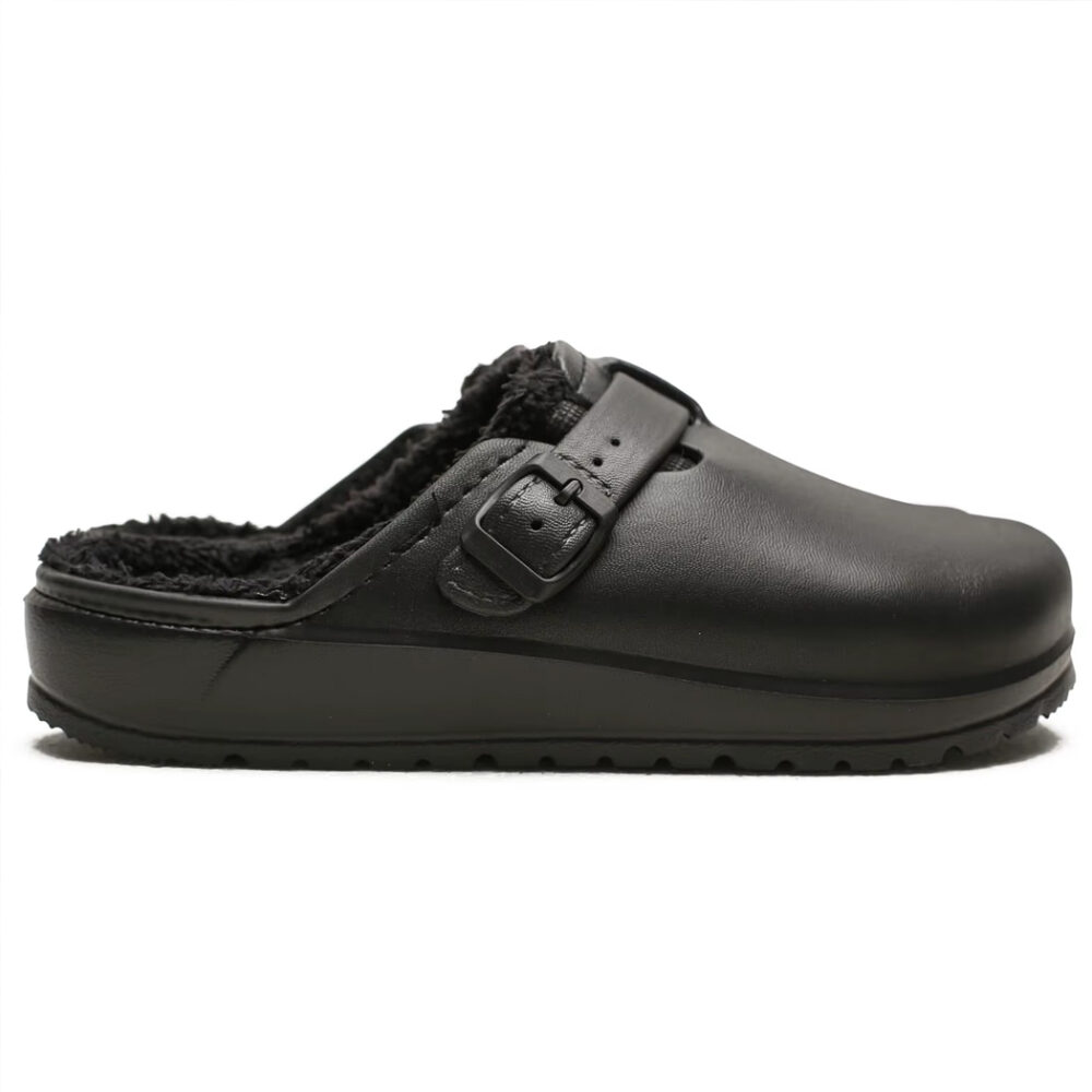 Women's synthetic leather lined clog loafers - Image 4