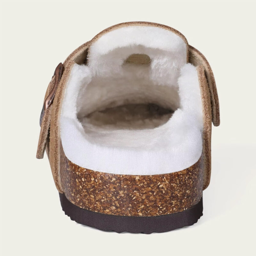 Faux suede lined clog loafers - Image 9