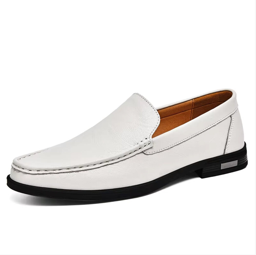 Casual leather loafers for men - Image 8